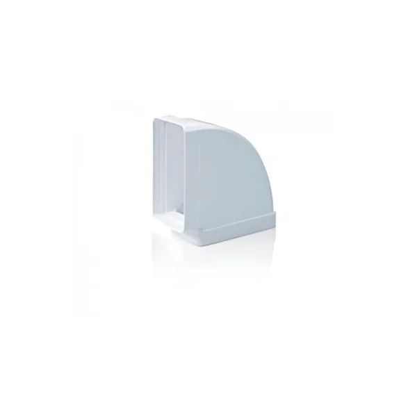 Codo rectangular horizontal PVC 180x90 90º