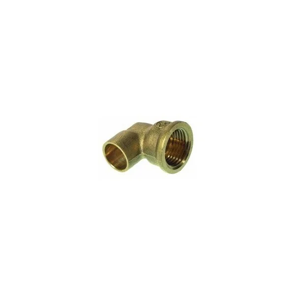 Codo rosca hembra 90º cobre 22 - 1/2"
