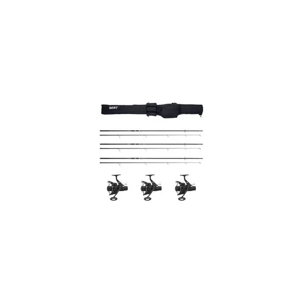 combo Sert 3 cañas y carretes 12´ 3lbs
