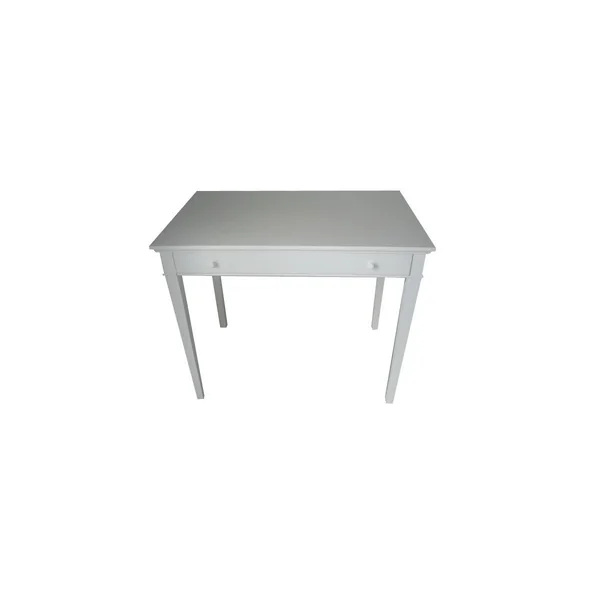 Console - Pedestal table - White color - 1 drawer