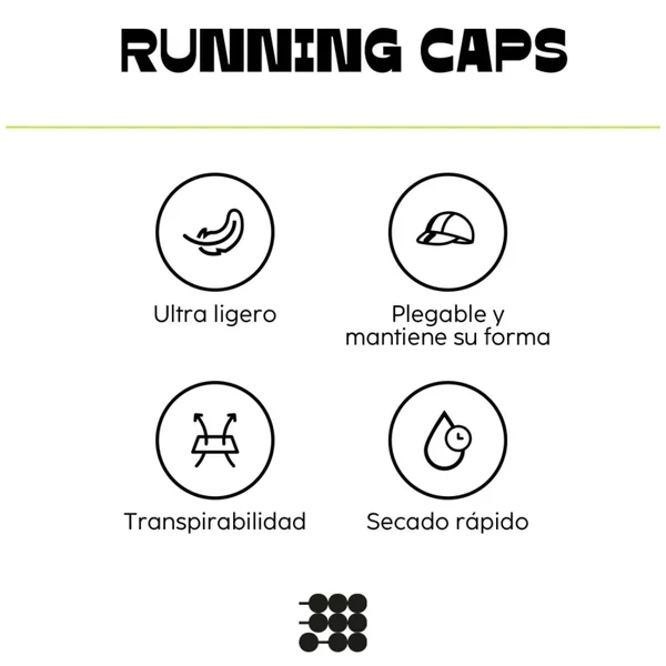 Cubitt Gorra Running Caps Mint Blush - Imagen 4