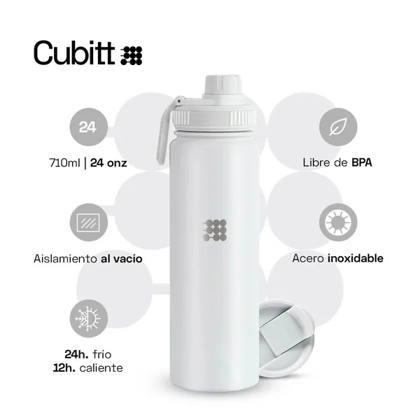 Cubitt Termo Hydro Bottle Snow White - Imagen 4