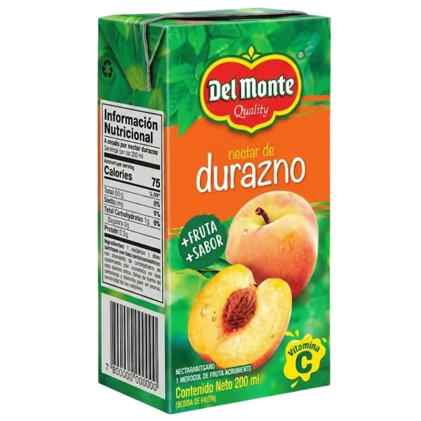 Del Monte Nectar de Durazno Tetra 200ml