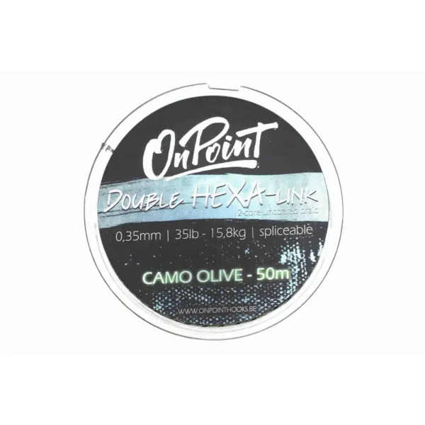 Double HEXA-link - 35lb 0,35mm - On Point Camo Olive 50m
