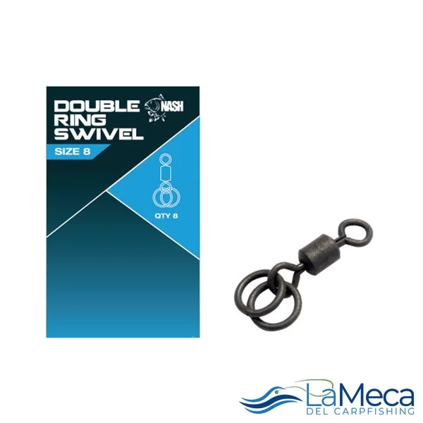 EMERILLONES DOUBLE RING SWIVEL NASH TALLA 8