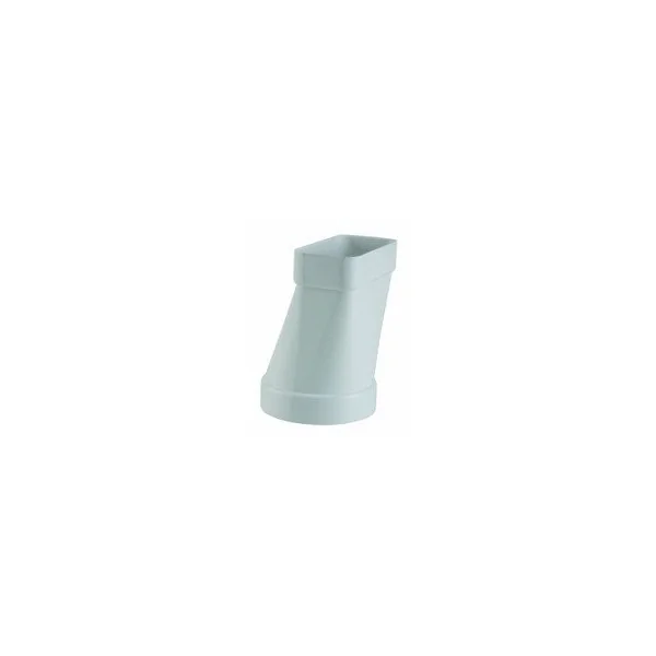 Empalme mixto rectangular PVC 150x75 a 120Ø
