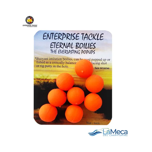 ENTERPRISE TACKLE ETERNAL BOILIES NARANJA FLUOR 15mm
