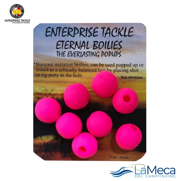 ENTERPRISE TACKLE ETERNAL BOILIES ROSA FLUOR 12mm