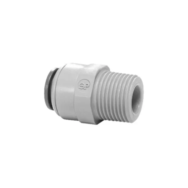 Entronque tubo 3/8" rosca macho 1/2"
