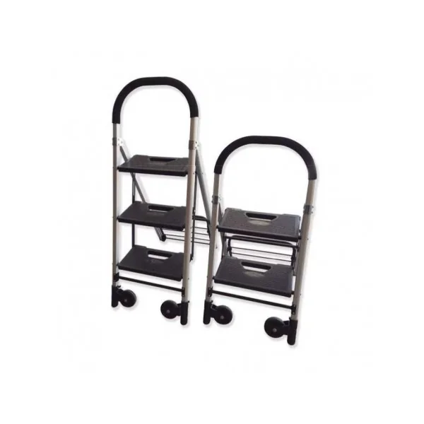 ESCALERA CARRETILLA PLEGABLE DE 2 Ó 3 PELDAÑOS