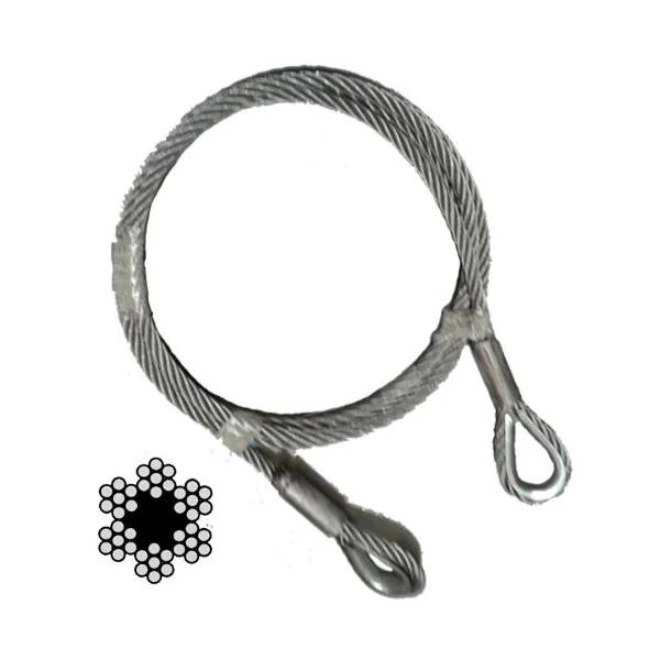 ESLINGA CABLE CON GUARDACABOS 24MM X 8MT