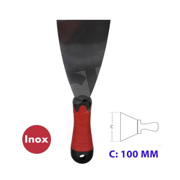 ESPATULA INOX MANGO BIMATERIAL 100 MM