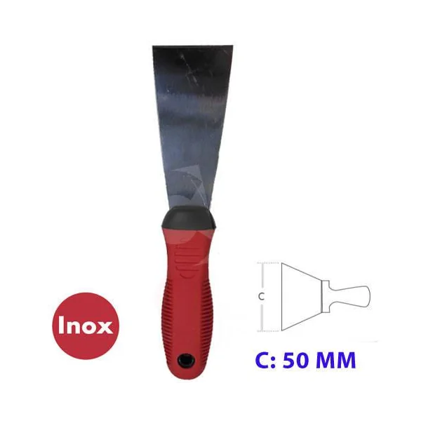 ESPATULA INOX MANGO BIMATERIAL 50 MM