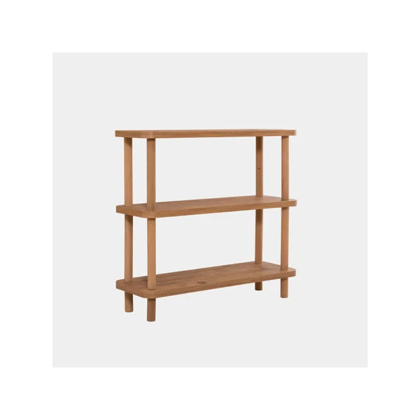Estantería de madera "Step" - 80 x 28 x 75 cm - Marrón
