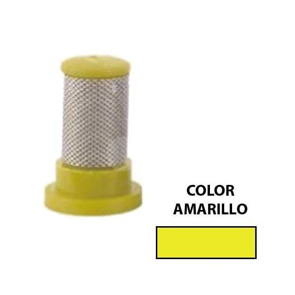 FILTRO CILINDRICO AMARILLO 3/8 80 MESH - Imagen 2
