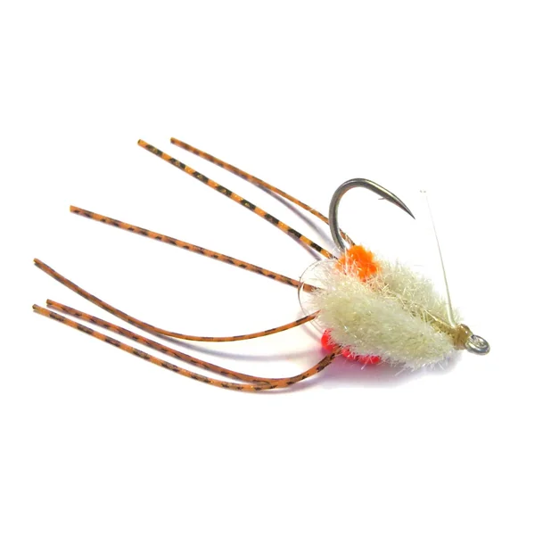 Fishient H2O mosca de agua salada - Rolling Bead Box Cangrejo bronceado