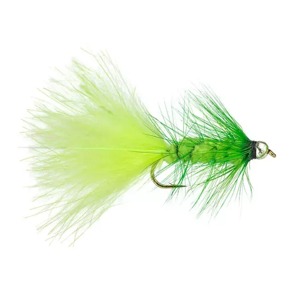 Fluo Chartreuse Wooly Bugger streamer trucha