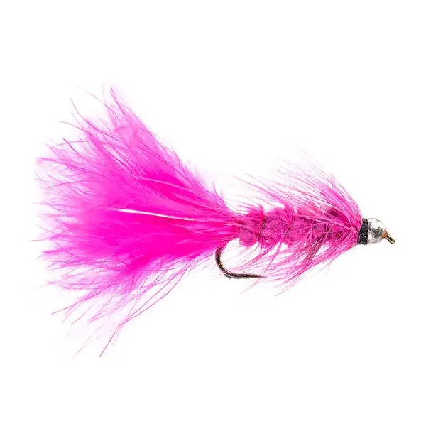 Fluo Pink wooly Bugger streamer trucha
