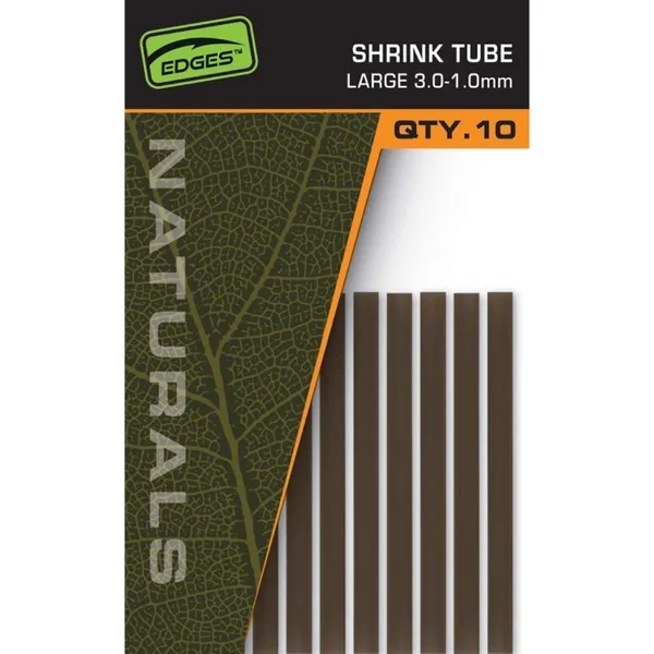 Fox Edges Naturals Shrink Tube Large 3.0-1.0mm x10