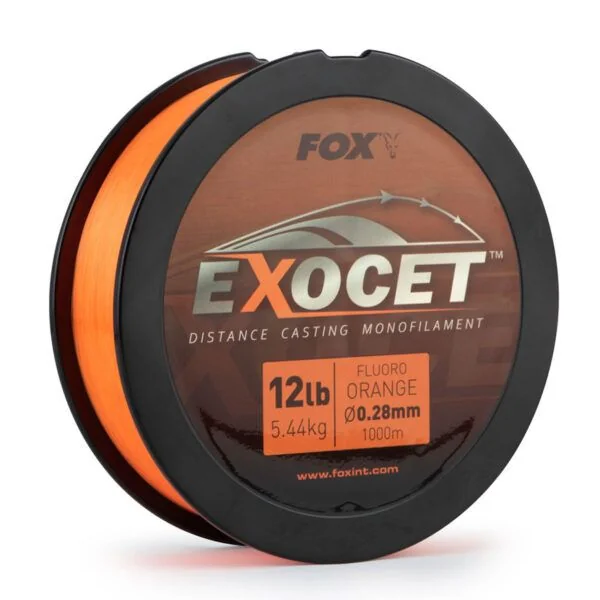Fox Exocet Fluoro Orange Mono 14lb 0.30mm 1000m