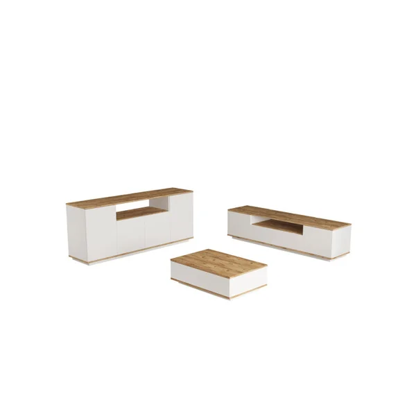FR18" houten loungemeubelset - 180 x 44 x 44 cm - Wit
