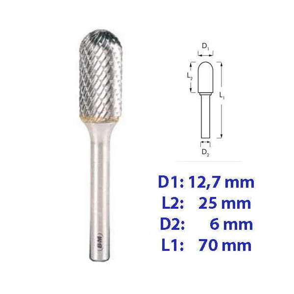FRESA ROTATIVA METAL DURO C61225-6