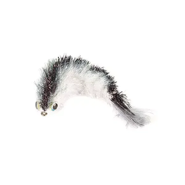 Game Changer Minnow 9 cm Black White streamer trucha