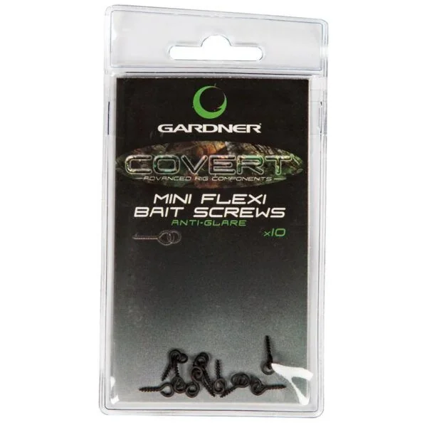 Gardner Covert Mini Flexi Bait Screws Anti Glare 6mm 10pc