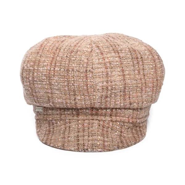 Gorra Baker Boy de Tweed de Seeberger - Camel-Rosa - Imagen 3