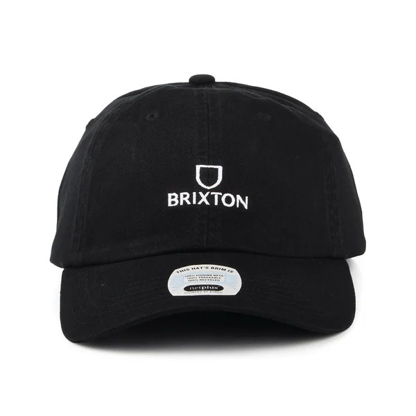 Gorra de béisbol Alpha NetPlus LP de algodón de Brixton - Negro-Blanco - Imagen 2