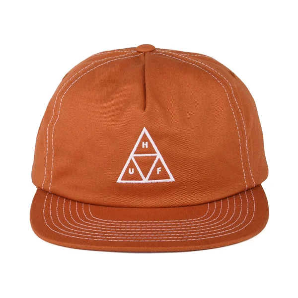 Gorra Snapback Triple Triangle sin estructurar de HUF - Camel-Blanco - Imagen 2
