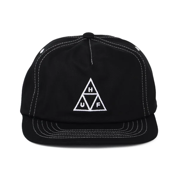 Gorra Snapback Triple Triangle sin estructurar de HUF - Negro-Blanco - Imagen 2
