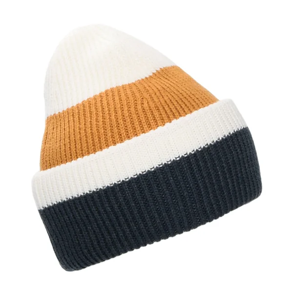 Gorro Beanie Ardem de Barts - Ocre-Blanco-Gris - Imagen 2
