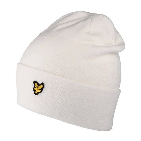 Gorro Beanie Basic de Lyle & Scott - Blanco invernal