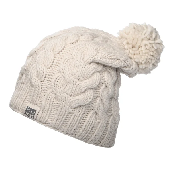 Gorro con pompón Oversized de Kusan - Avena