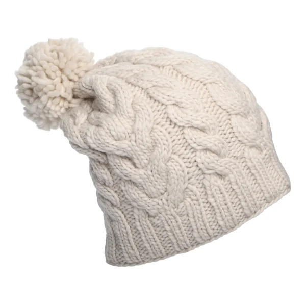 Gorro con pompón Oversized de Kusan - Avena - Imagen 2