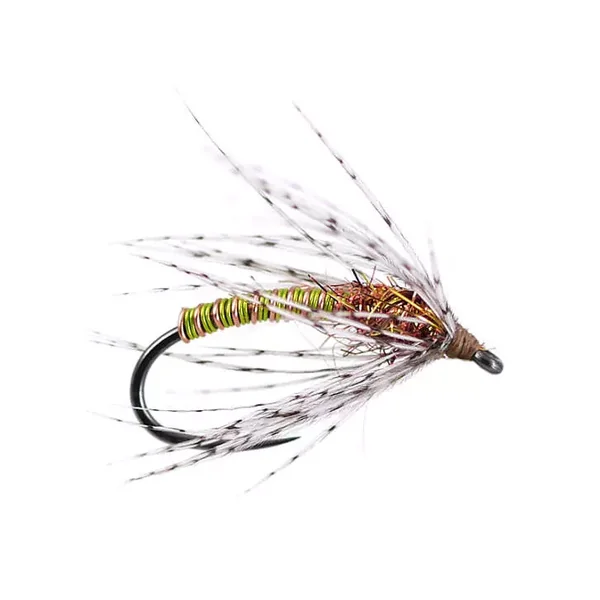Green Metallic Soft Hackles Spider BL mosca agohada
