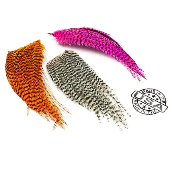 GRIZZLY GENETIC HACKLES MINIPATCH hotfly - Imagen 6