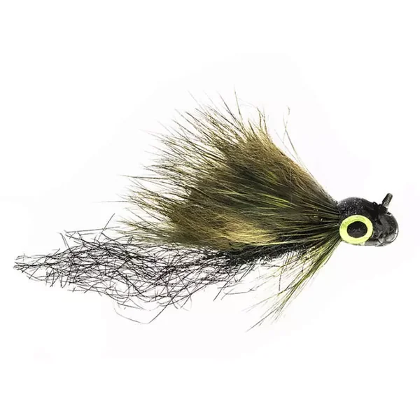 Grizzly Upside Down Streamer Olive streamer trucha