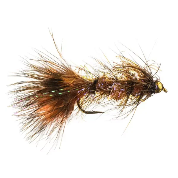 Grizzly Wooly Bugger Orange streamer trucha