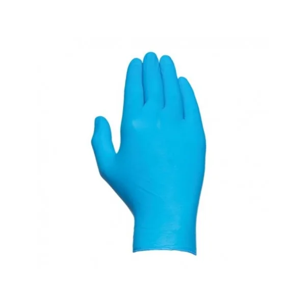 GUANTE NITRILO AZUL SIN POLVO CAJA 100 UDS
