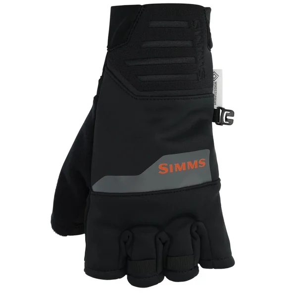 Guante Simms Windstopper Half Finger Glove black