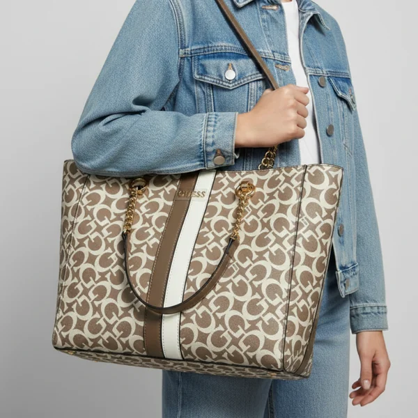 Guess Cartera Tote Kerry Caramel