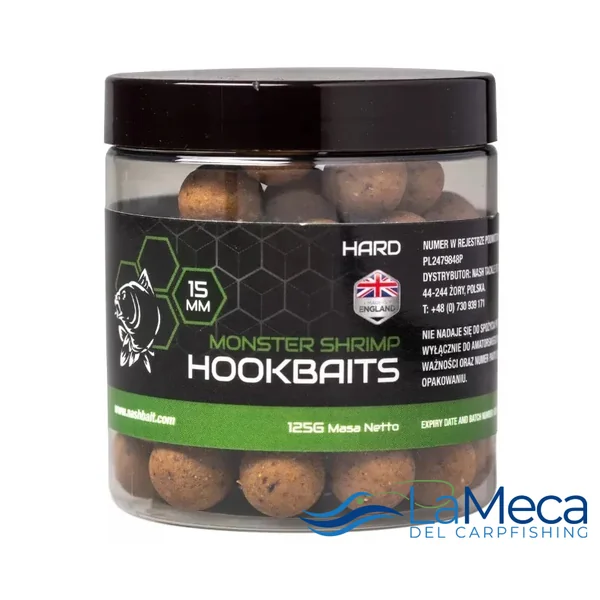 HARD HOOKBAITS MONSTER SHRIMP MARRÓN 15mm