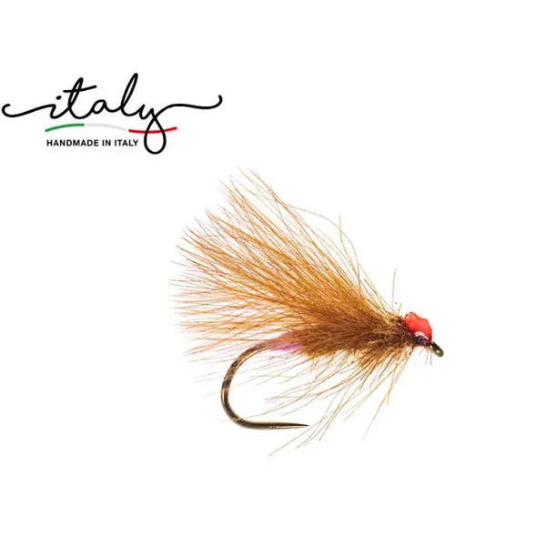 High Viz CDC Para Sedge BL Brown Orange mosca seca