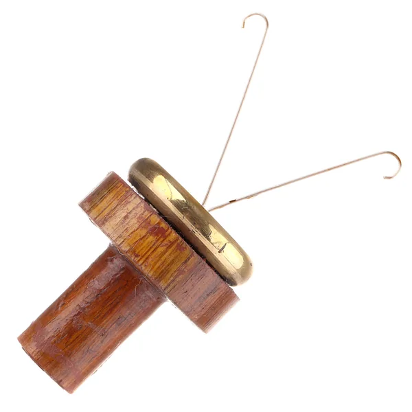 Hiladora de dubbing de madera