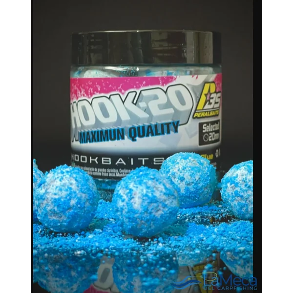 HOOKBAITS BOILIES 20mm SUGAR BLUE PERALBAITS