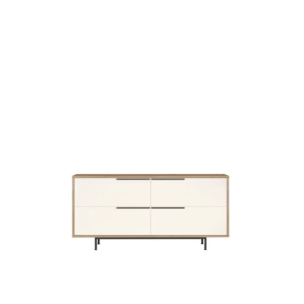 Houten dressoir ON3-SW - 160 x 44 x 74 cm - Wit