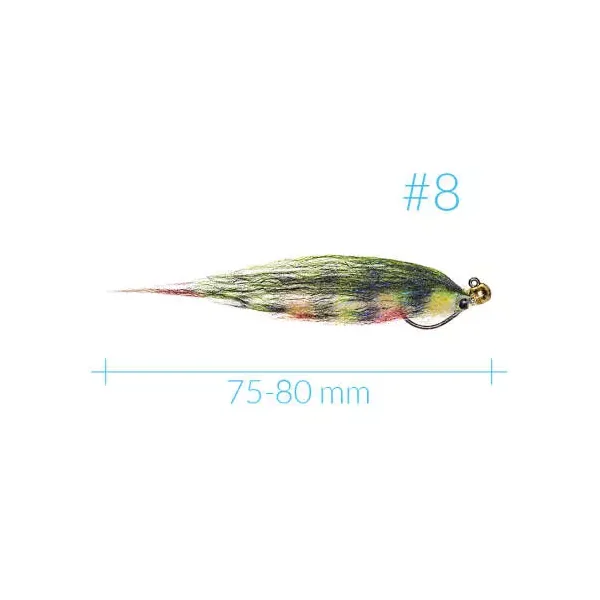 Jig HP Minnow Streamer Perch BL - Imagen 2