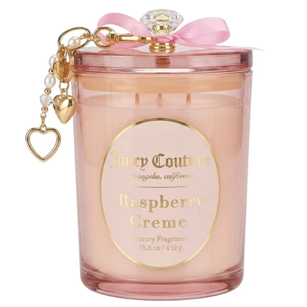 Juicy Couture Vela Raspberry Creme Luxury Fragance Candle 439g